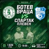 Ботев Враца излиза срещу Спартак Плевен
