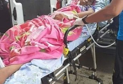 Èçäúõíà çàïàëåíàòà æåíà îò Òðè êëàäåíöè