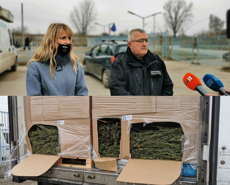 Два тона канабис са открити в камион на ГКПП Дунав мост - Видин