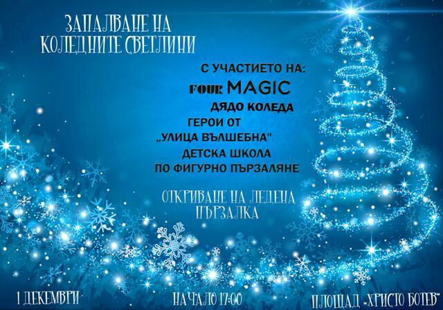 Палят светлините на коледната елха