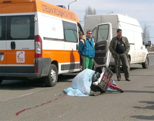 Пометоха велосипедист
