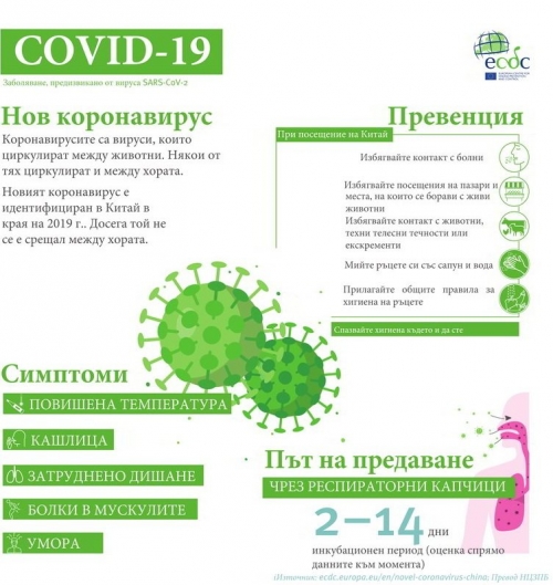 Раздават информационни листовки за коронавируса