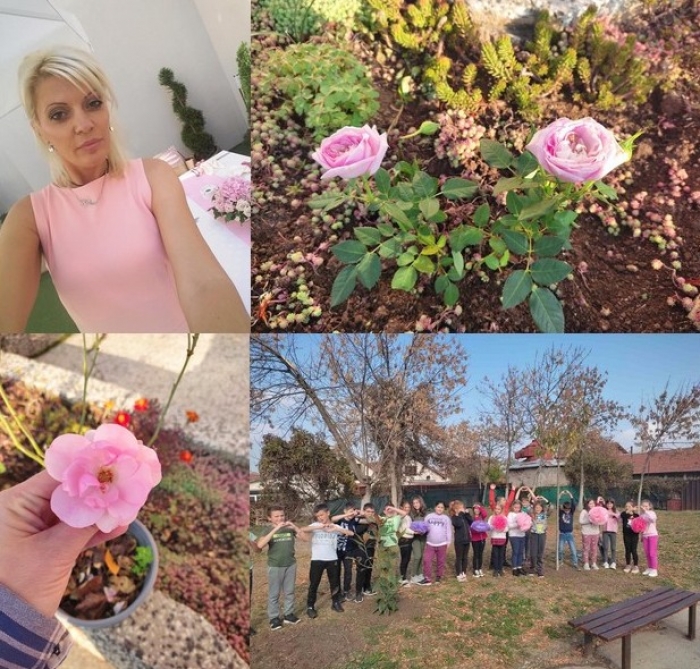 Розов кът на обичта направиха в памет на Калина Каменова