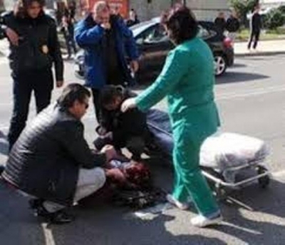 Пометоха пешеходка във Враца