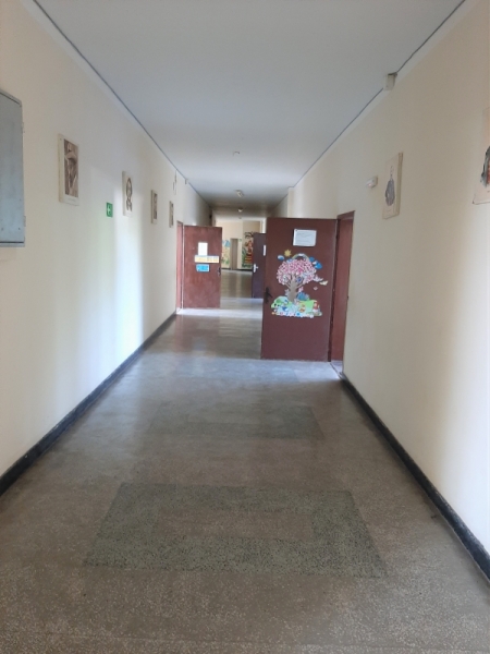 Заради коронавируса училищният коридор е празен