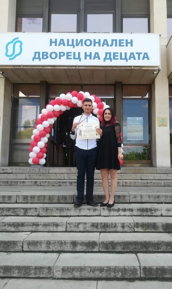 Наш ученик с награда от вицепрезидента на България